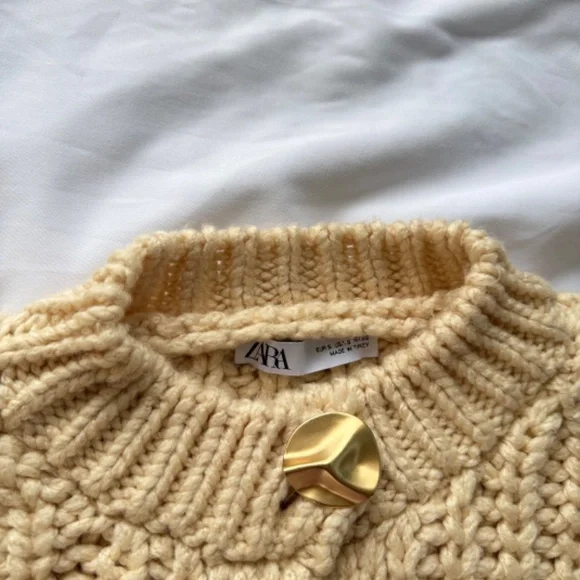 Zara knit chunky cardigan - Picture 4 of 6